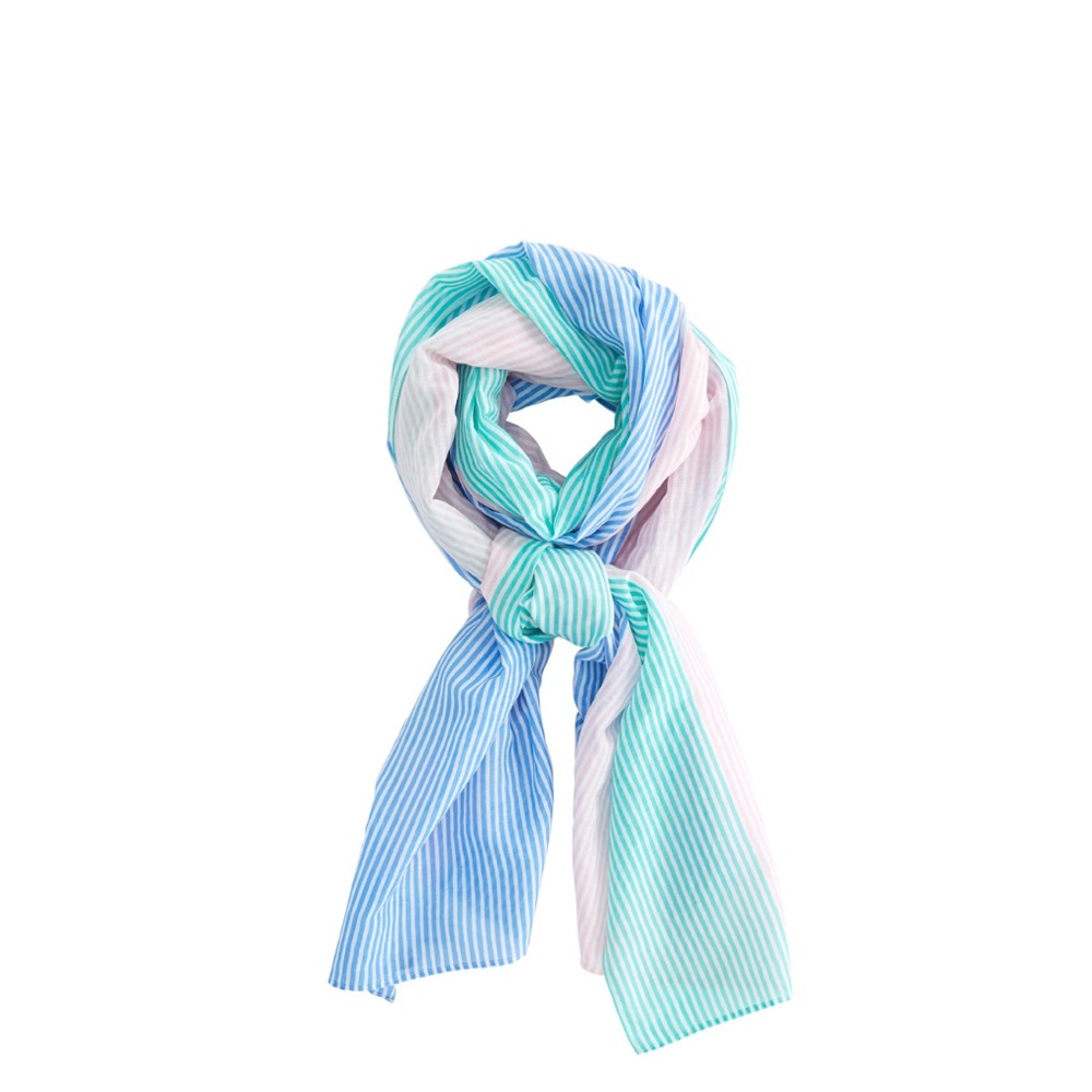 Vineyard Vines Women’s Kentucky Derby Striped Scarf/Wrap: Blue/Pink
